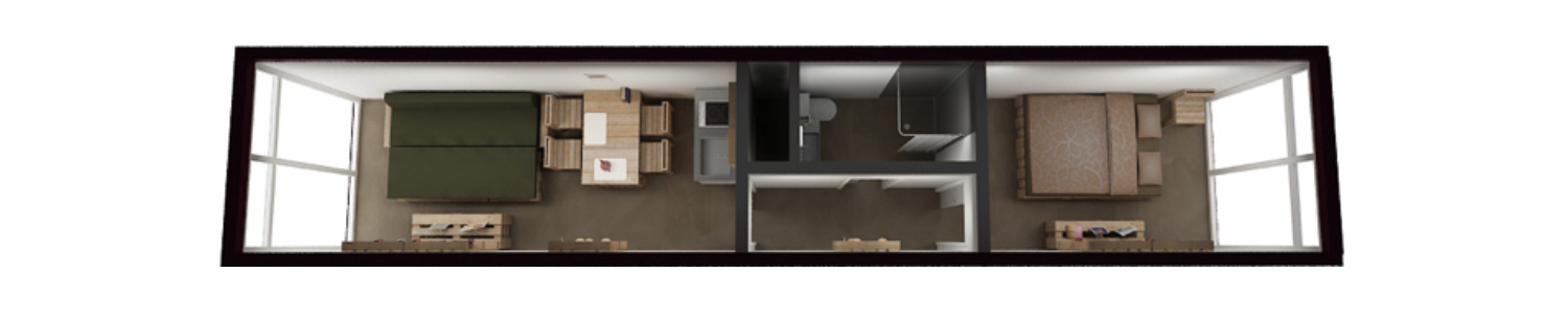 1 bedroom box
