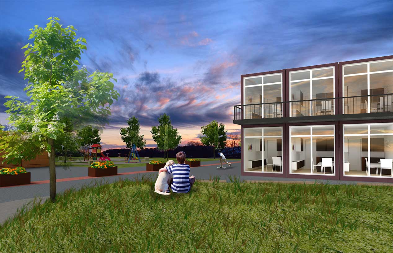 LIAB Urgent Housing Solution from ISO steel frame pods